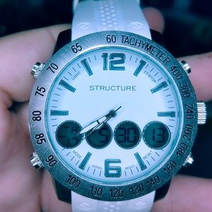 Structure 52 mm men's digital chronograph watch